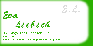 eva liebich business card